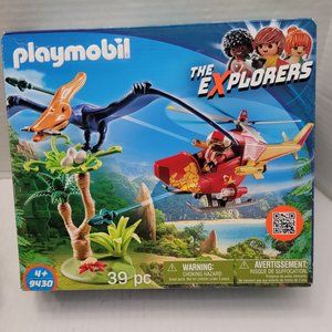 Playmobil 9430 THE EXPLORERS Adventure Copter Helicopter Pterodacty Dinosaur +